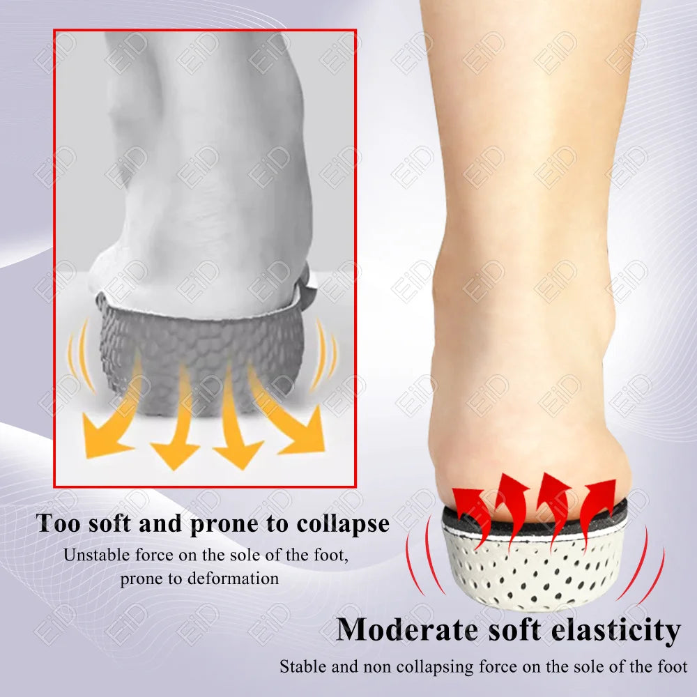 Best Height Increase Insoles Men Women Shoes Flat Feet Arch Support Orthopedic Insoles Sneakers Heel Lift Memory Foam Shoe Pads