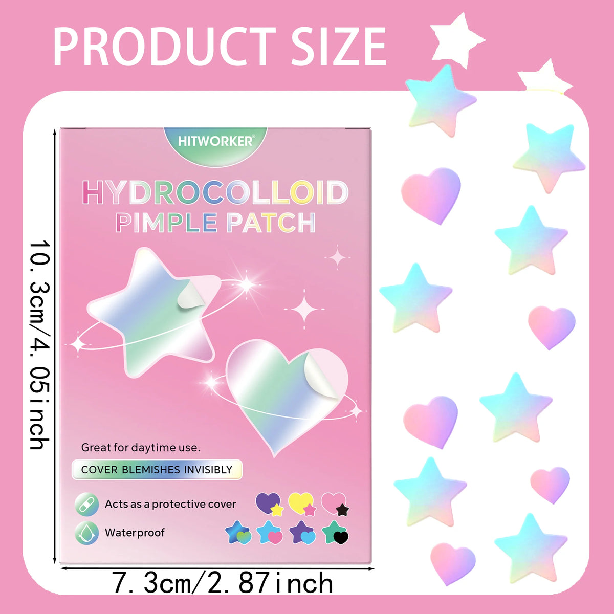 1008/504 Pieces/Box of Pimple Patches, Non Irritating Acne Stickers, High-Quality Salicylic Acid and Tea Tree Oil Acne Patches