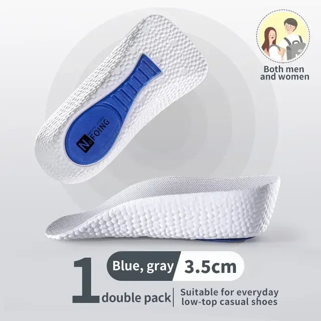 Height Increase Shoe Insoles for Men Women Arch Support Orthopedic Insoles Sneakers Heel Lift Templates Memory Foam Shoe Inserts