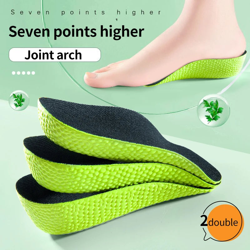 Height Increase Shoe Insoles for Men Women Arch Support Orthopedic Insoles Sneakers Heel Lift Templates Memory Foam Shoe Inserts