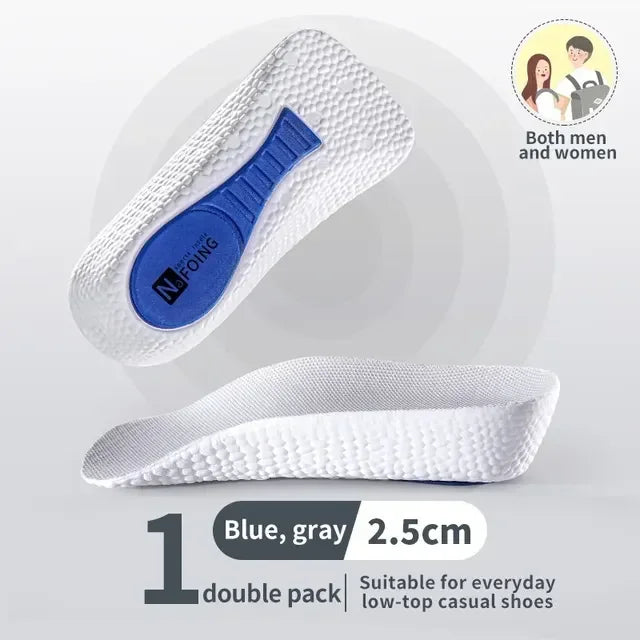Height Increase Shoe Insoles for Men Women Arch Support Orthopedic Insoles Sneakers Heel Lift Templates Memory Foam Shoe Inserts