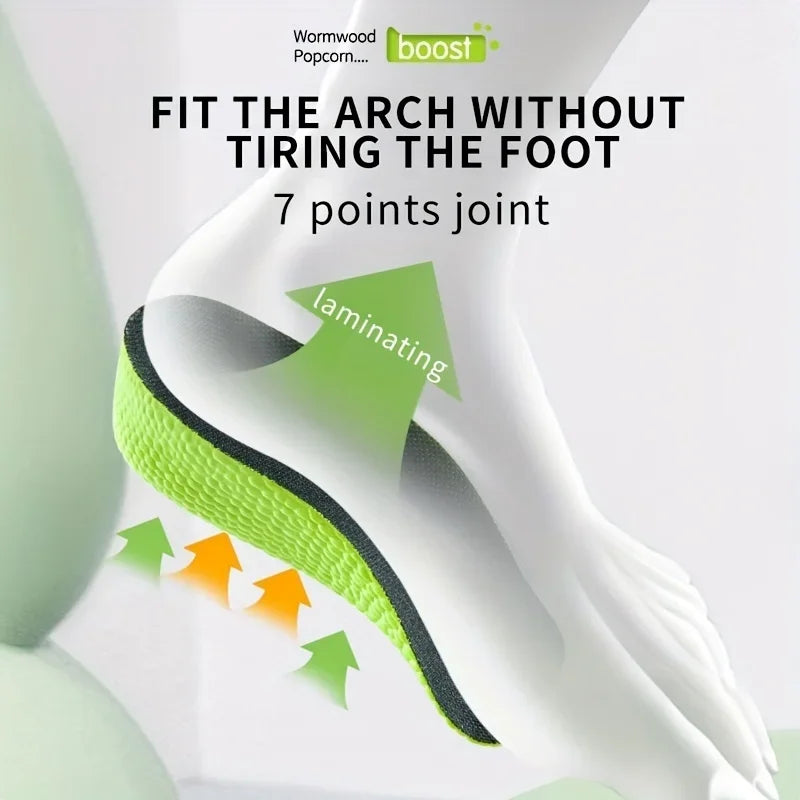 Height Increase Shoe Insoles for Men Women Arch Support Orthopedic Insoles Sneakers Heel Lift Templates Memory Foam Shoe Inserts