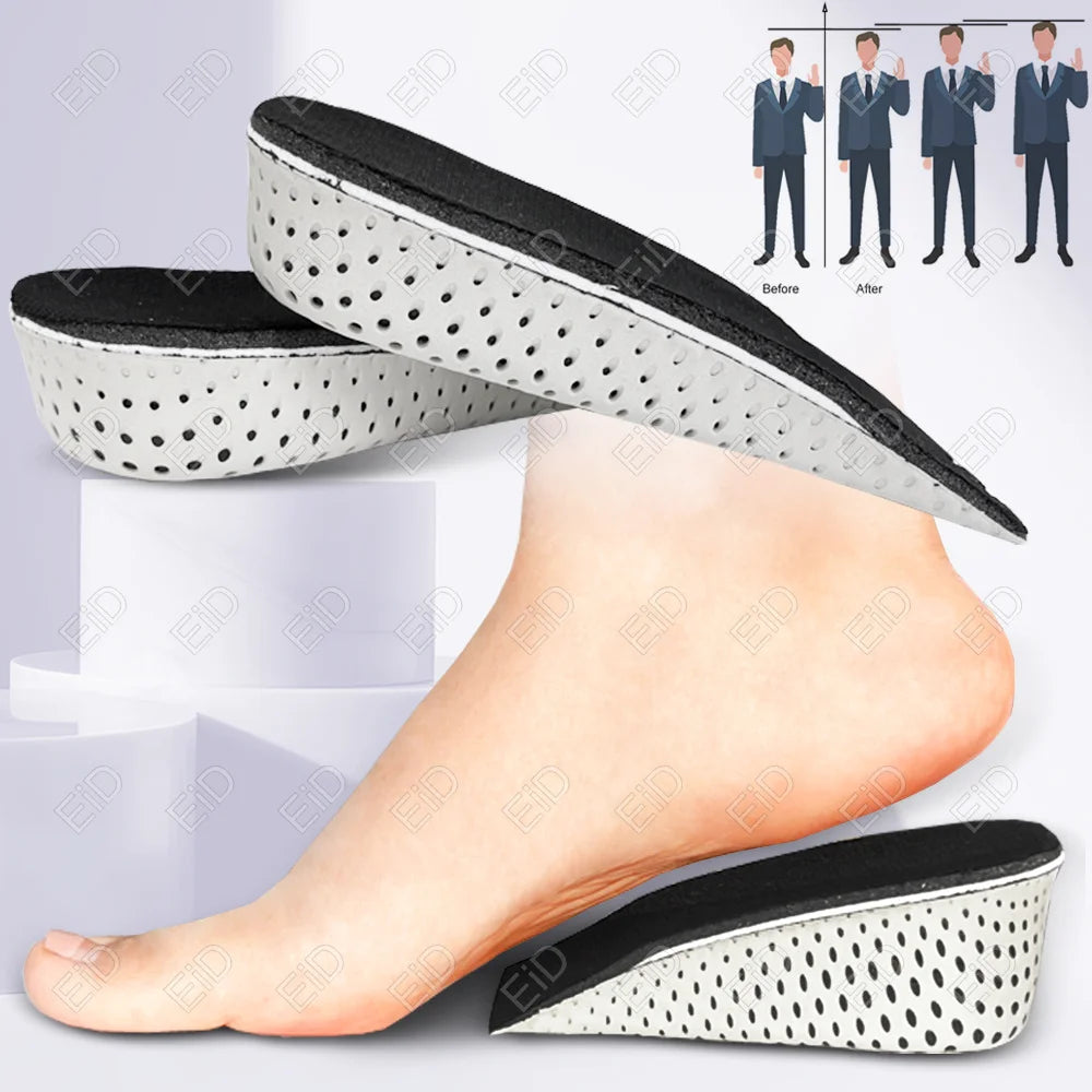 Best Height Increase Insoles Men Women Shoes Flat Feet Arch Support Orthopedic Insoles Sneakers Heel Lift Memory Foam Shoe Pads
