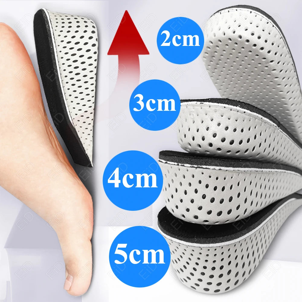 Best Height Increase Insoles Men Women Shoes Flat Feet Arch Support Orthopedic Insoles Sneakers Heel Lift Memory Foam Shoe Pads
