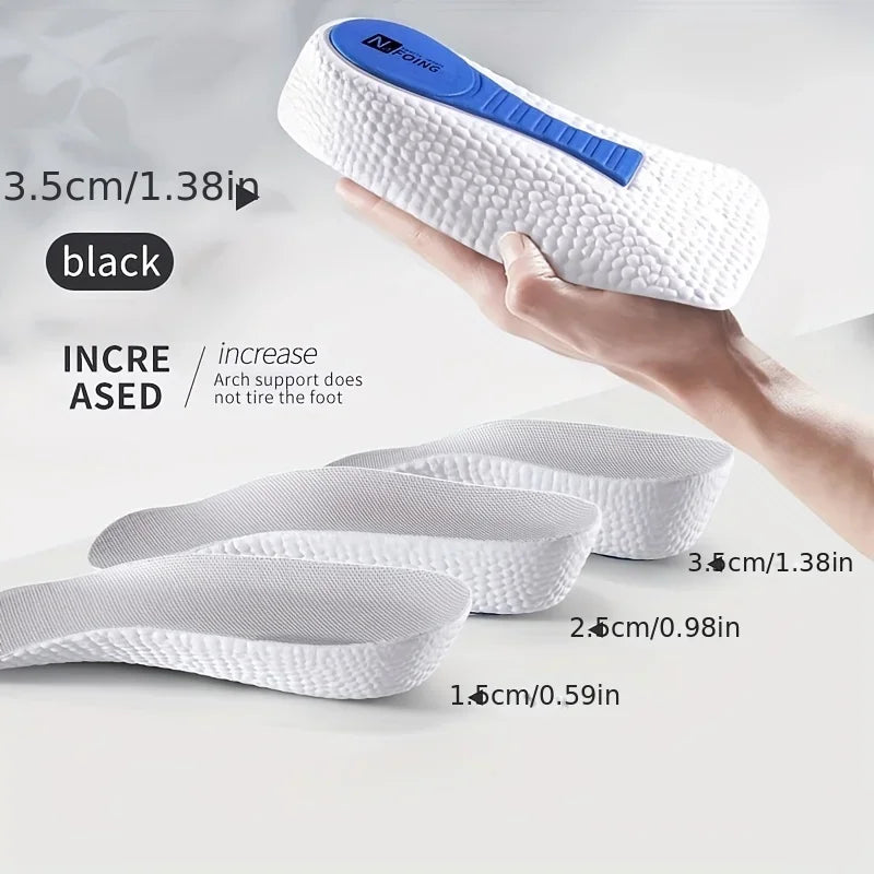 Height Increase Shoe Insoles for Men Women Arch Support Orthopedic Insoles Sneakers Heel Lift Templates Memory Foam Shoe Inserts