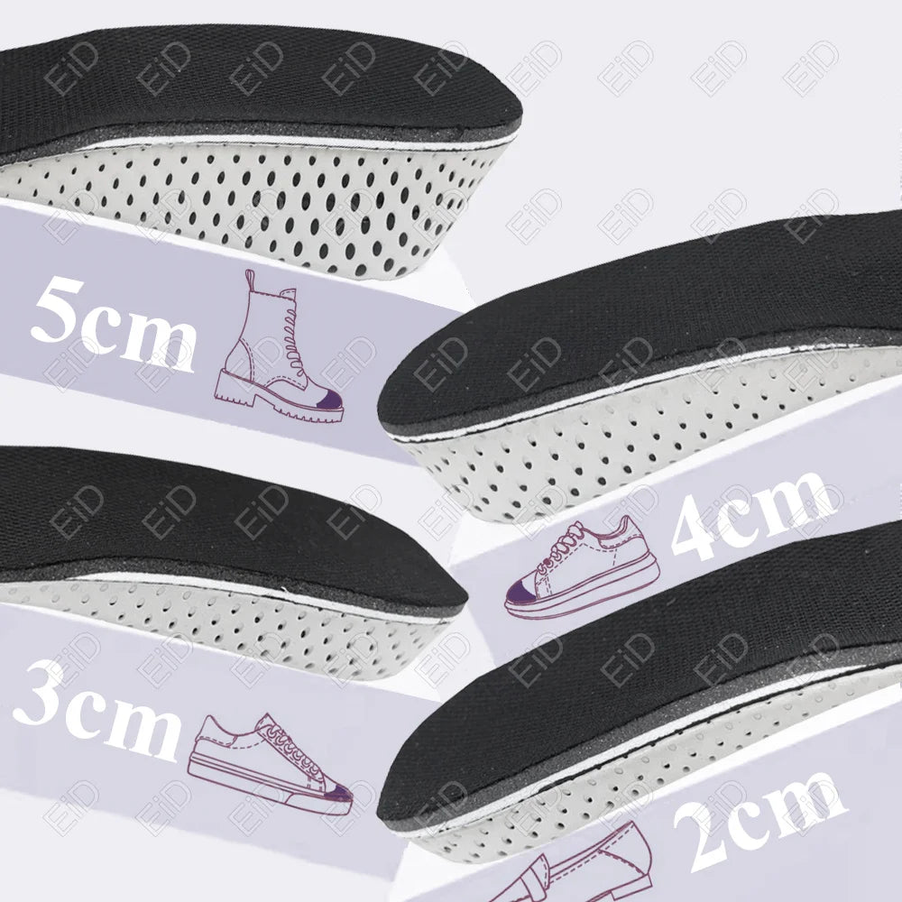 Best Height Increase Insoles Men Women Shoes Flat Feet Arch Support Orthopedic Insoles Sneakers Heel Lift Memory Foam Shoe Pads