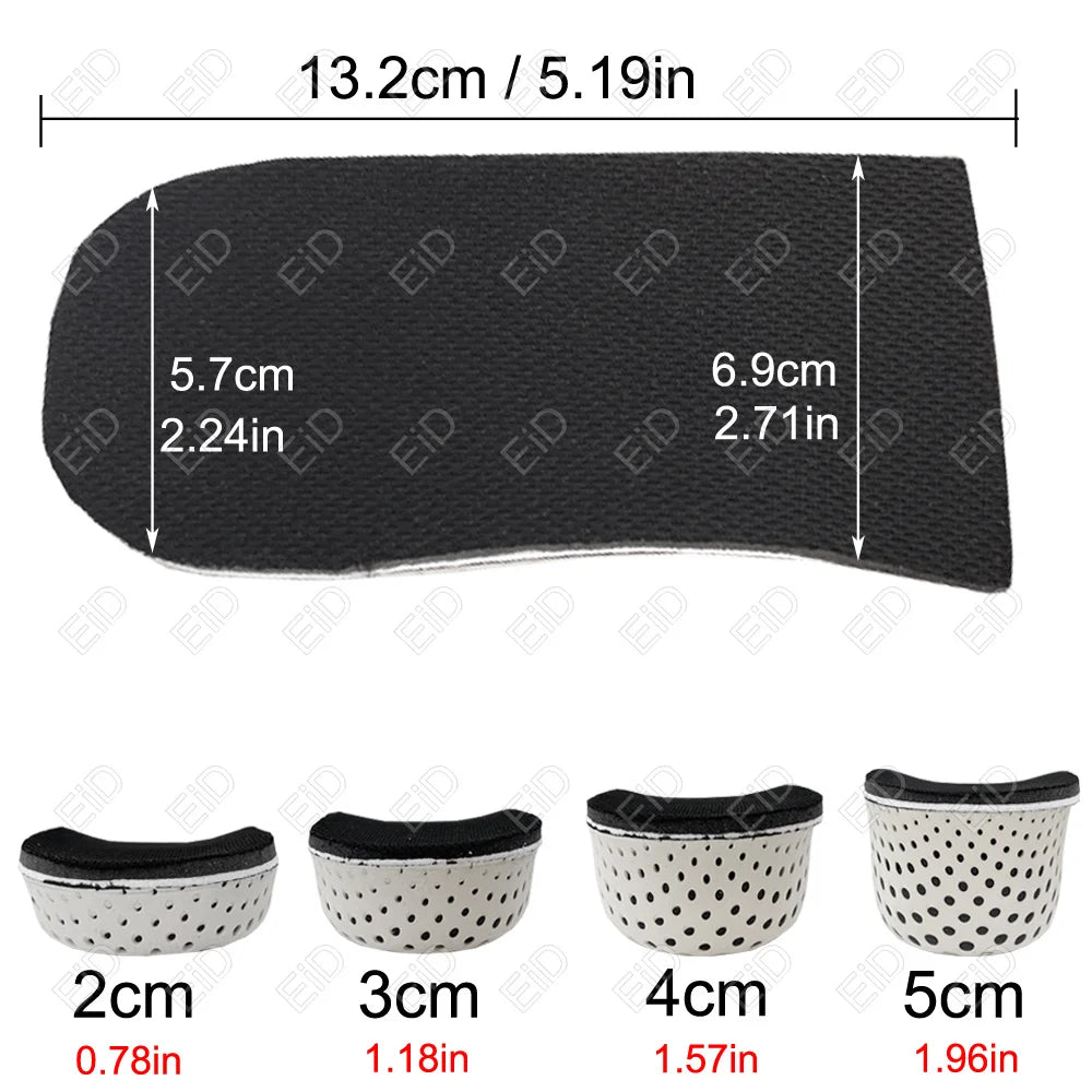 Best Height Increase Insoles Men Women Shoes Flat Feet Arch Support Orthopedic Insoles Sneakers Heel Lift Memory Foam Shoe Pads
